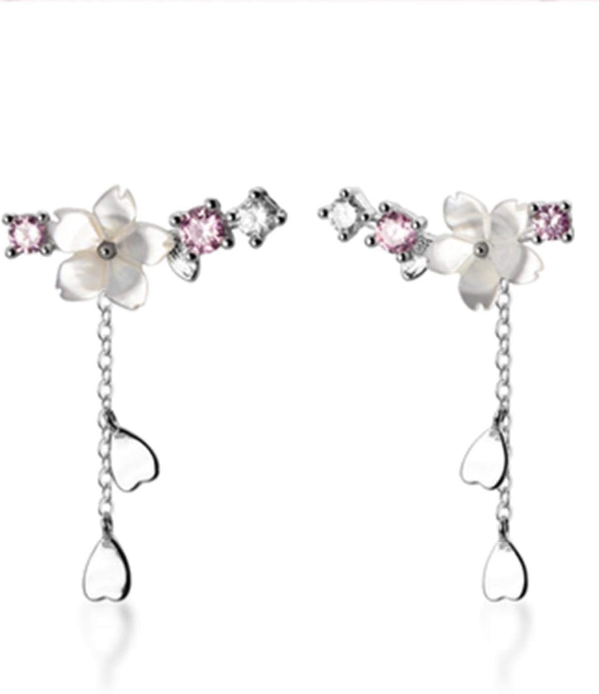Pendientes Flores de Cerezo Plata de Ley 925
