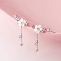 Pendientes Flores de Cerezo Plata de Ley 925