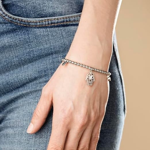 LOTUS STYLE Pulsera Acero Inoxidable LS2170 | Amuleto Suerte | Trébol, Infinito, Mano de Fátima