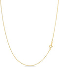 KEZEF Collar Cadena Caja 1mm | Oro 18k, Plata de Ley y Oro Rosa