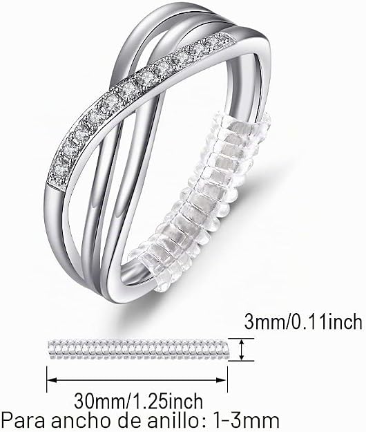 Anillo Nudo Infinito Plata 925 Circonita AAA – Anillo de Promesa Mujer