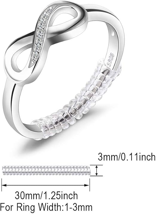 Anillo Infinito Plata 925 | Compromiso y Promesa | Oro 14K y Oro Rosa