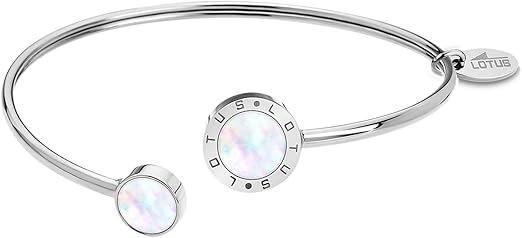 Pulsera Acero Inoxidable Círculo Mujer | Brazalete Plateado | Regalo Navidad San Valentín