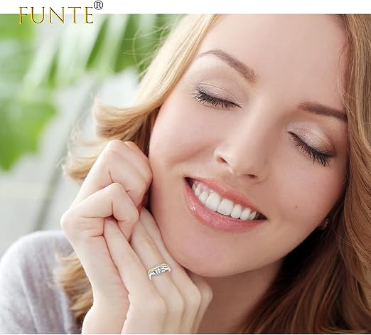Anillo Antiestrés Plata 925 con Cuentas Giratorias Ajustable – Regalo Mujer