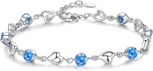 Pulsera Plata 925 Circonita Brillante | Cadena Ajustable Deslizante | Joya Nupcial