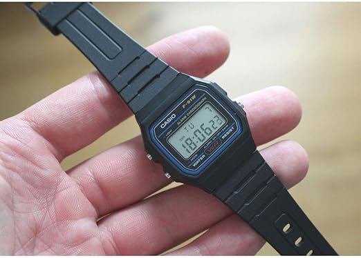 CASIO F91W-1 Reloj Deportivo Casual | Resistente al Agua | Alarma y Cronómetro