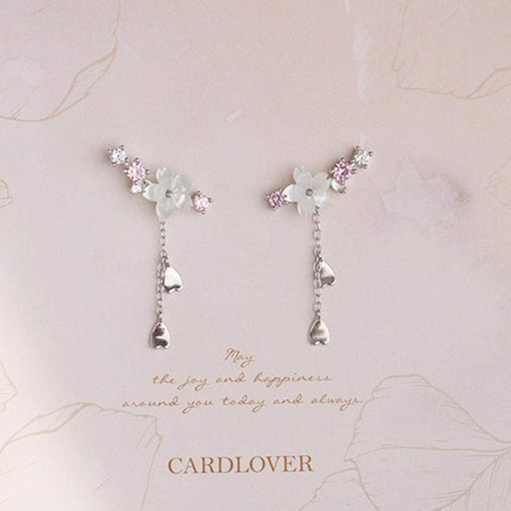 Pendientes Flores de Cerezo Plata de Ley 925