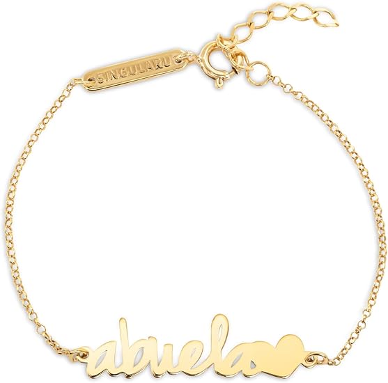 Pulsera Abuela Heart - Plata de Ley 925 Baño Oro 18kt