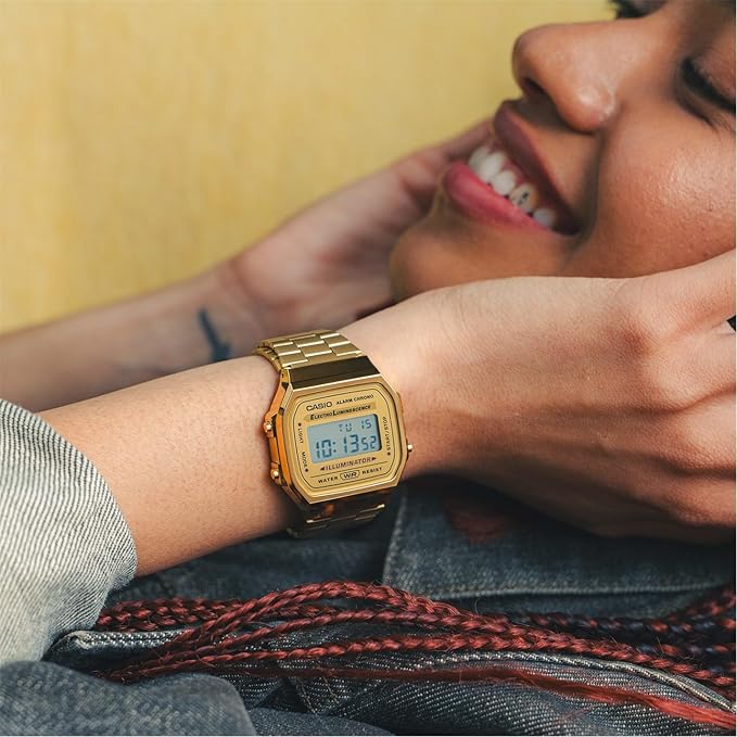 CASIO A168WG Reloj Unisex Dorado | Clásico Retro | Colección