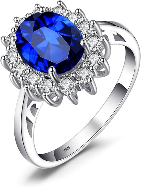 Anillo Zafiro Plata 925 Hecho a Mano – Anillo de Compromiso Mujer