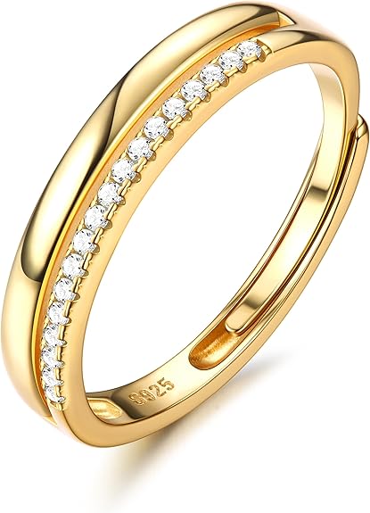 Anillo Ajustable para Pulgar Plata 925 | Compromiso y Boda | Oro y Oro Rosa