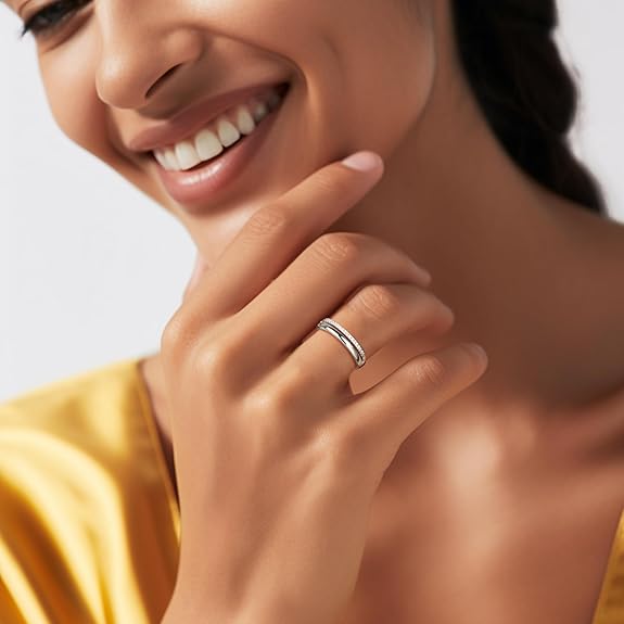 Anillo Ajustable para Pulgar Plata 925 | Compromiso y Boda | Oro y Oro Rosa