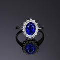 Anillo Zafiro Plata 925 Hecho a Mano – Anillo de Compromiso Mujer