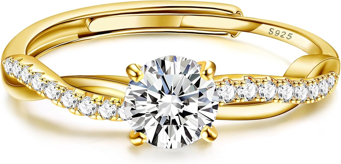 Anillo Cuerda Retorcida Plata 925 | Compromiso y Boda | Con Caja