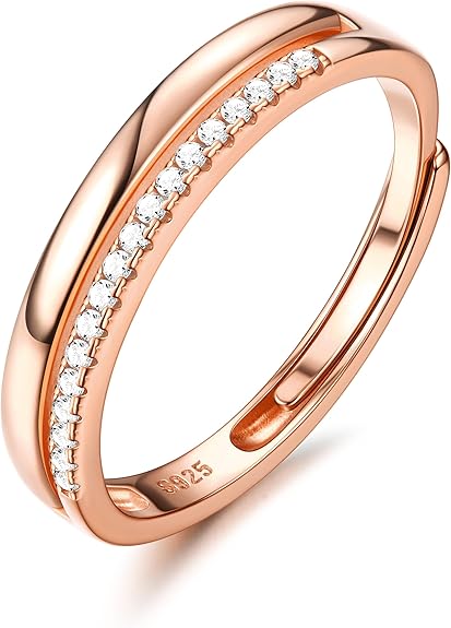 Anillo Ajustable para Pulgar Plata 925 | Compromiso y Boda | Oro y Oro Rosa