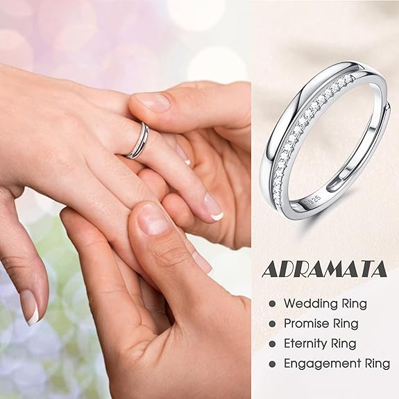Anillo Ajustable para Pulgar Plata 925 | Compromiso y Boda | Oro y Oro Rosa