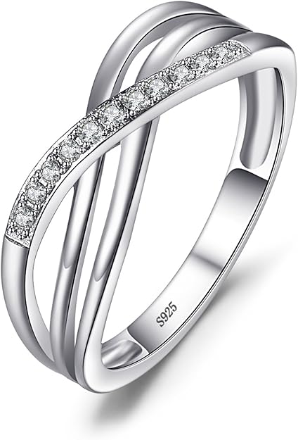 Anillo Nudo Infinito Plata 925 Circonita AAA – Anillo de Promesa Mujer