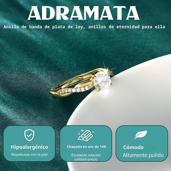 Anillo Cuerda Retorcida Plata 925 | Compromiso y Boda | Con Caja