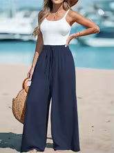 Pantalones Mujer Verano Casuales Algodón Vintage Cintura Alta | Palazzo