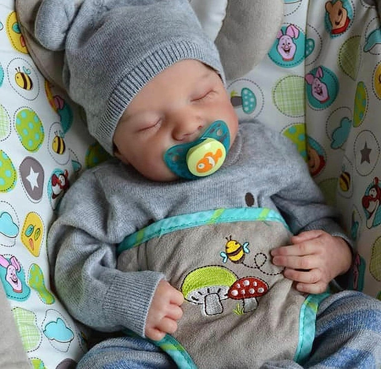Muñeco Reborn Niño 50cm Realista Vinilo Suave con Accesorios